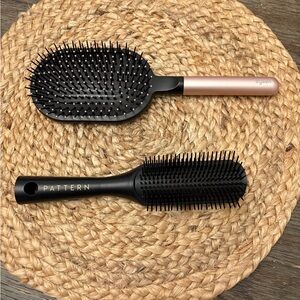Pattern and Dyson hair styling smoothing brush b1